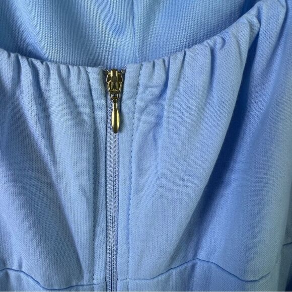 OOTD Rocks XL Light Blue Capri Wide Leg Sleeveless Jumpsuit Adjustable S… - Picture 11 of 14